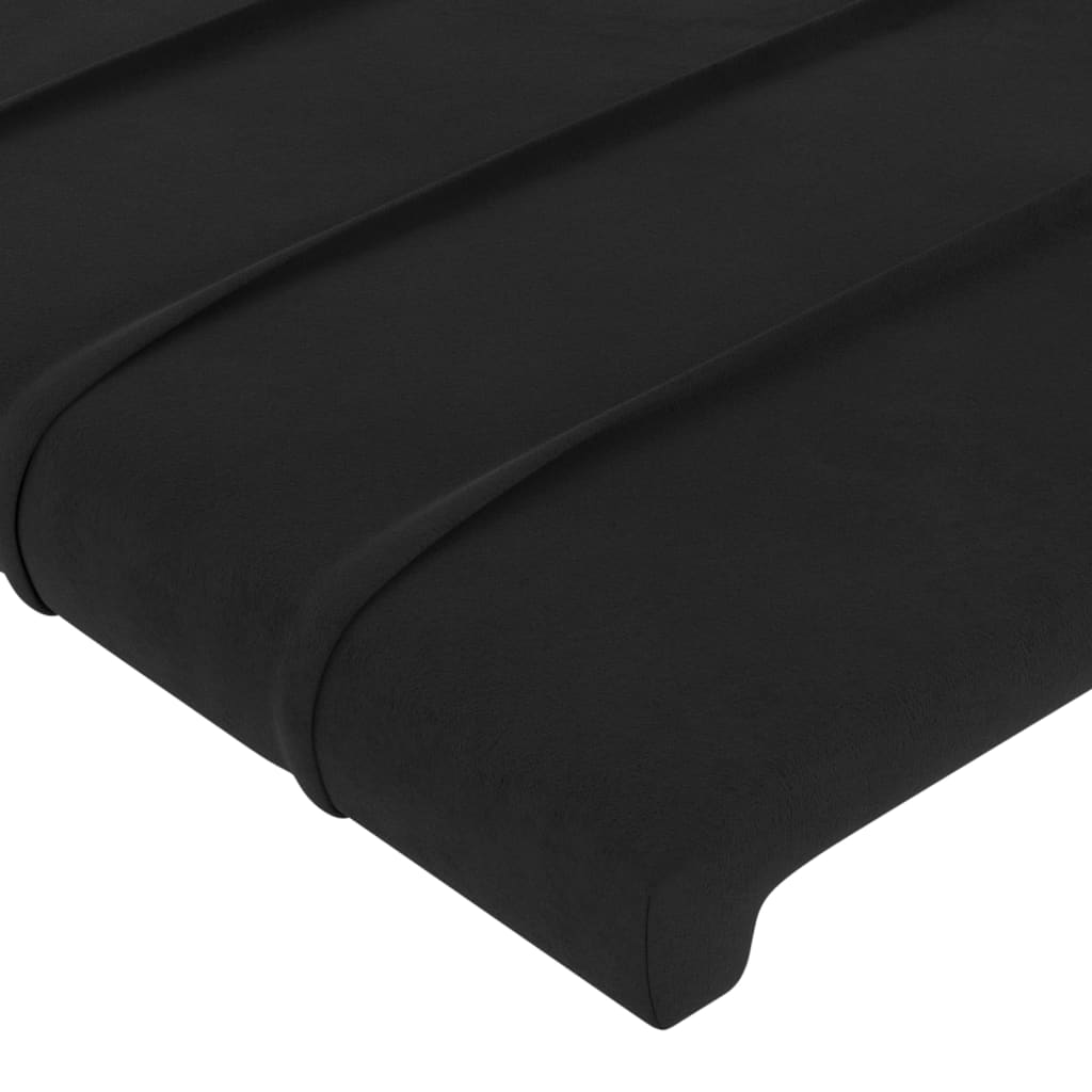 Bettgestell ohne Matratze Schwarz 200x200 cm Samt