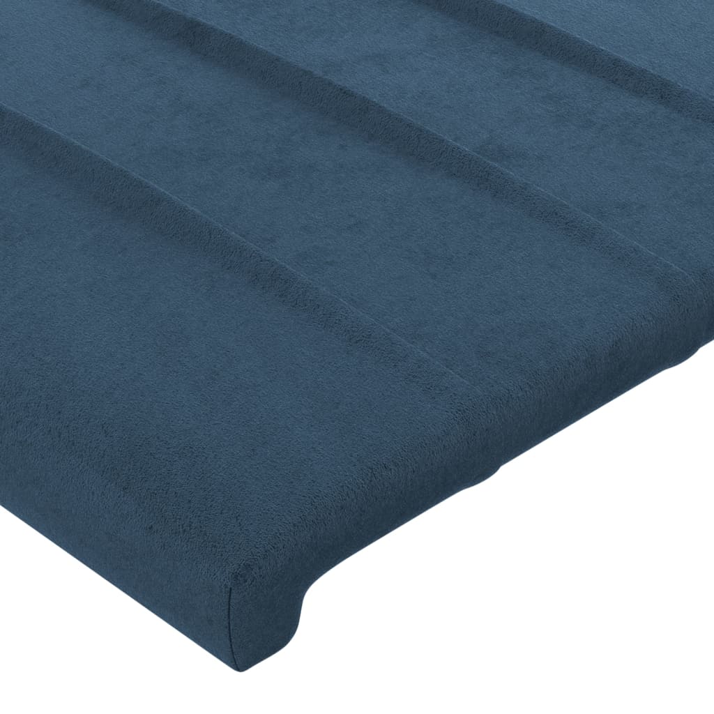 Bettgestell ohne Matratze Dunkelblau 100x200 cm Samt