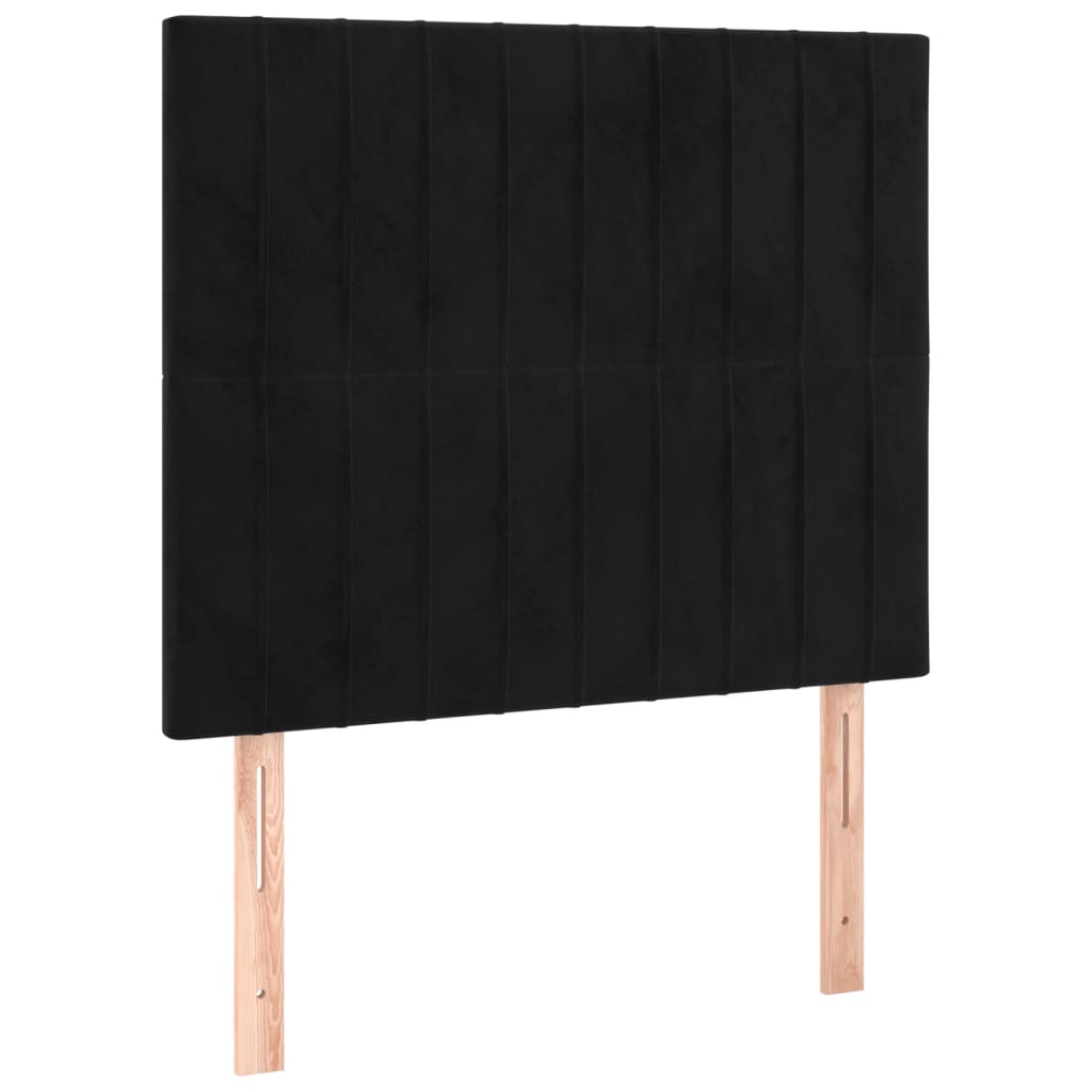 Bettgestell ohne Matratze Schwarz 120x200 cm Samt