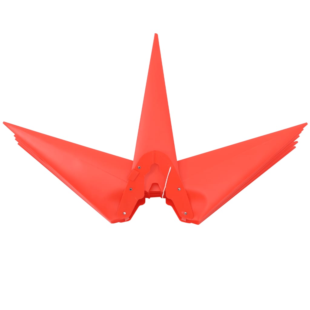 LED Christmas star with ground spike foldable red 57 cm