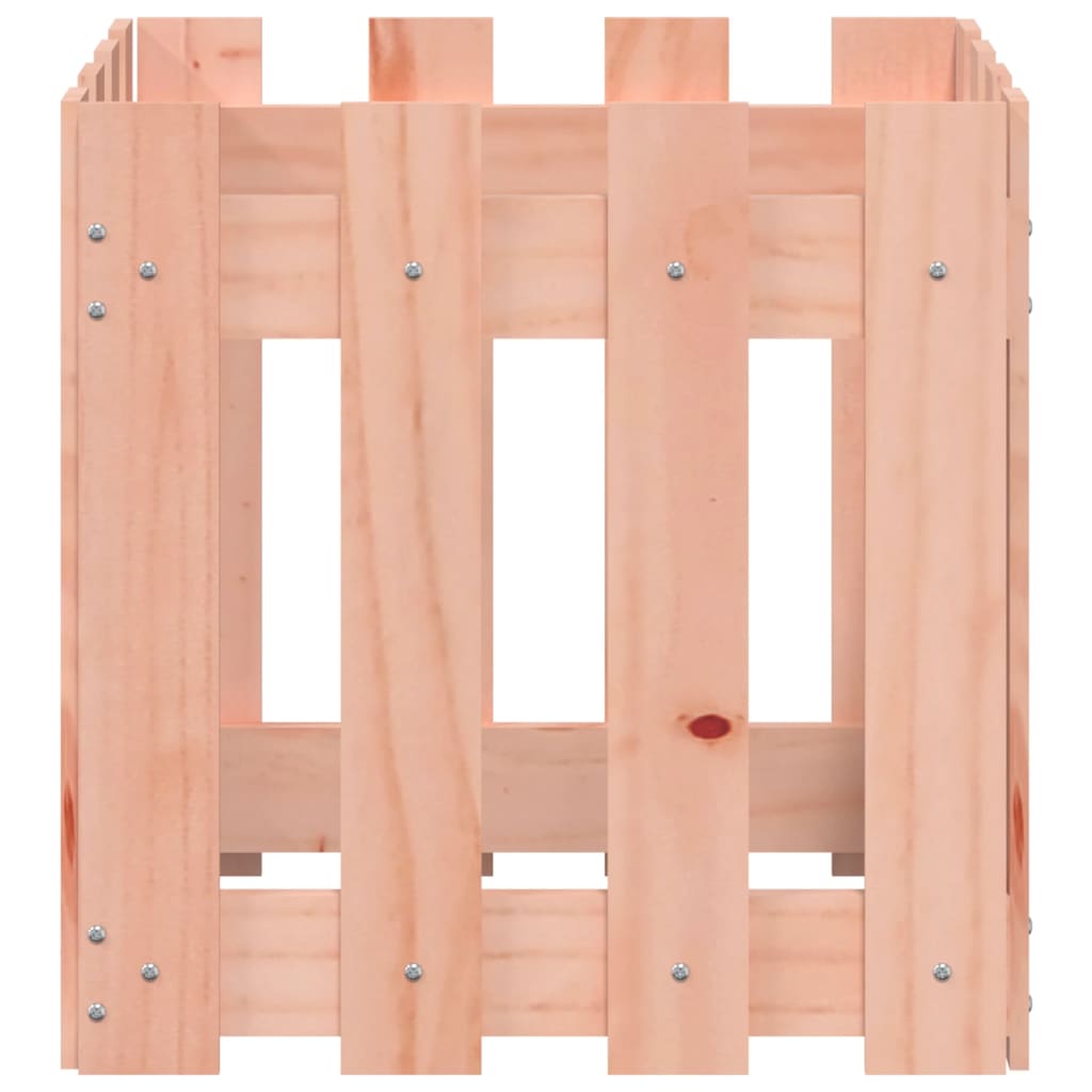 Pot de fleurs design palissade 40x40x40 cm bois de sapin de Douglas massif