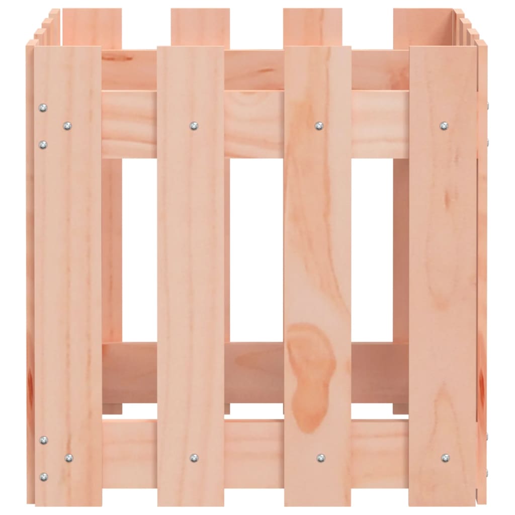 Pot de fleurs design palissade 40x40x40 cm bois de sapin de Douglas massif