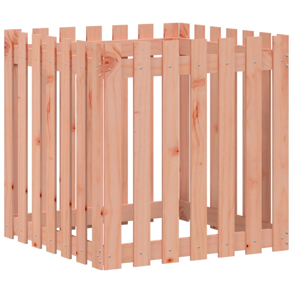 Pot de fleurs design palissade 70x70x70 cm bois de sapin de Douglas massif