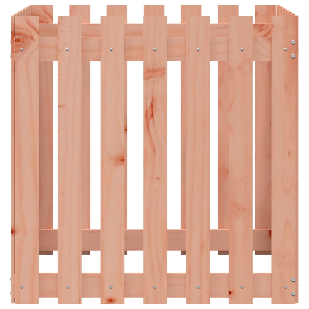 Pot de fleurs design palissade 70x70x70 cm bois de sapin de Douglas massif