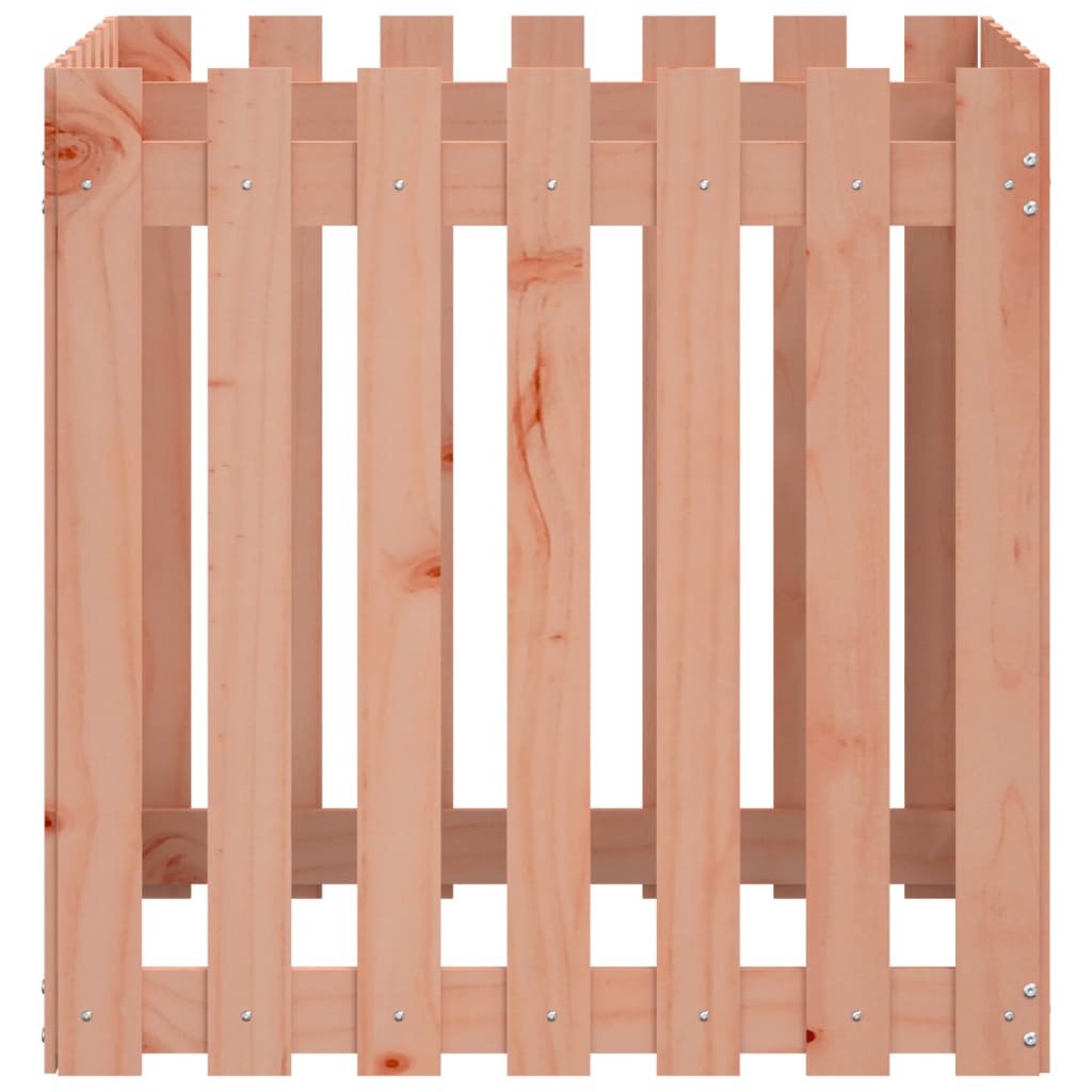 Pot de fleurs design palissade 70x70x70 cm bois de sapin de Douglas massif