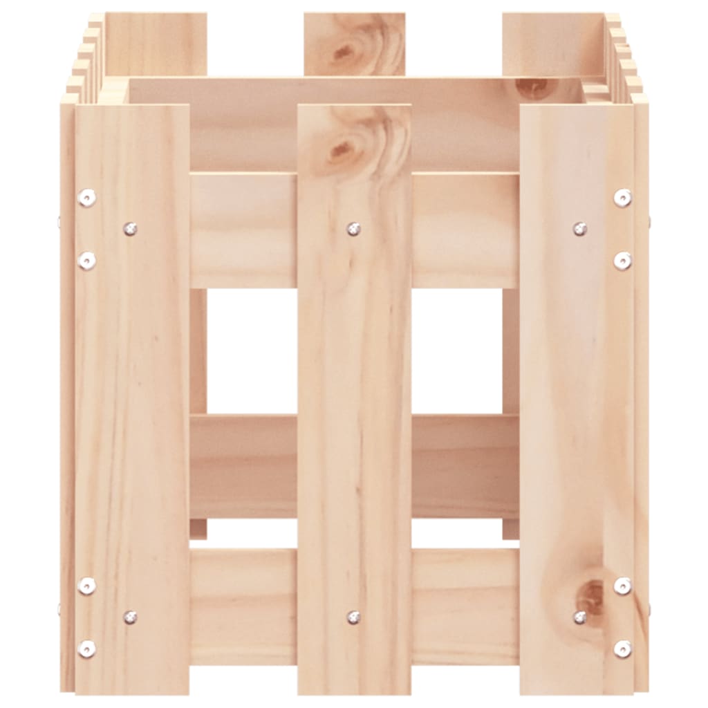 Plant pot picket fence design 60x30x30 cm solid pine wood