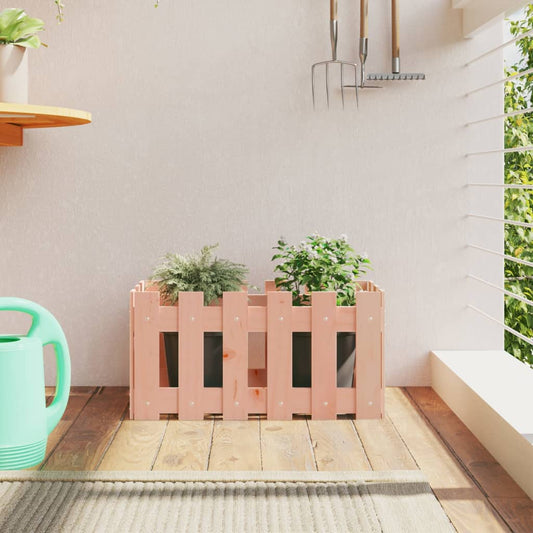 Cache-pot design palissade 60x30x30 cm bois de sapin de Douglas massif