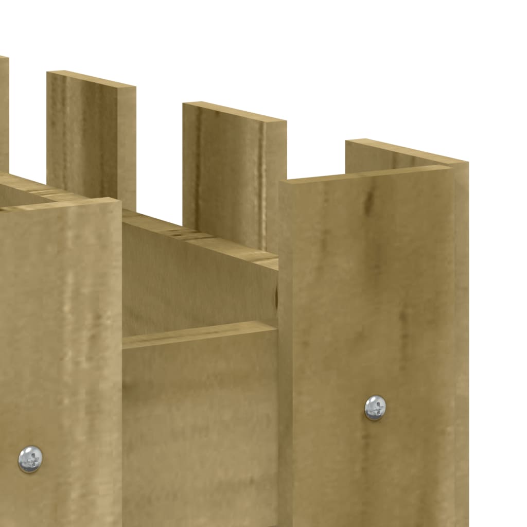 Clôture surélevée design 100x50x50 cm bois de pin imprégné