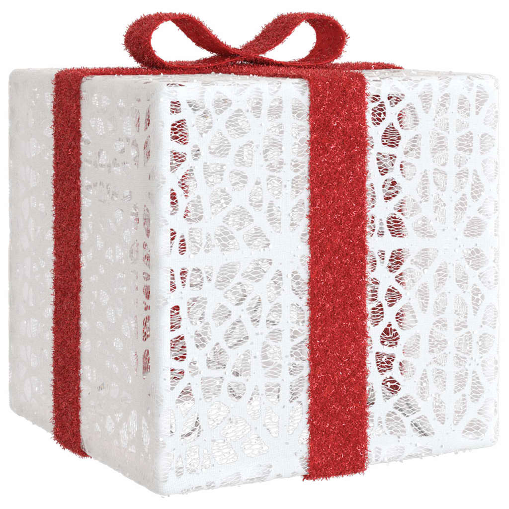 Coffrets cadeaux lumineux 3 pièces 64 LED blanc chaud