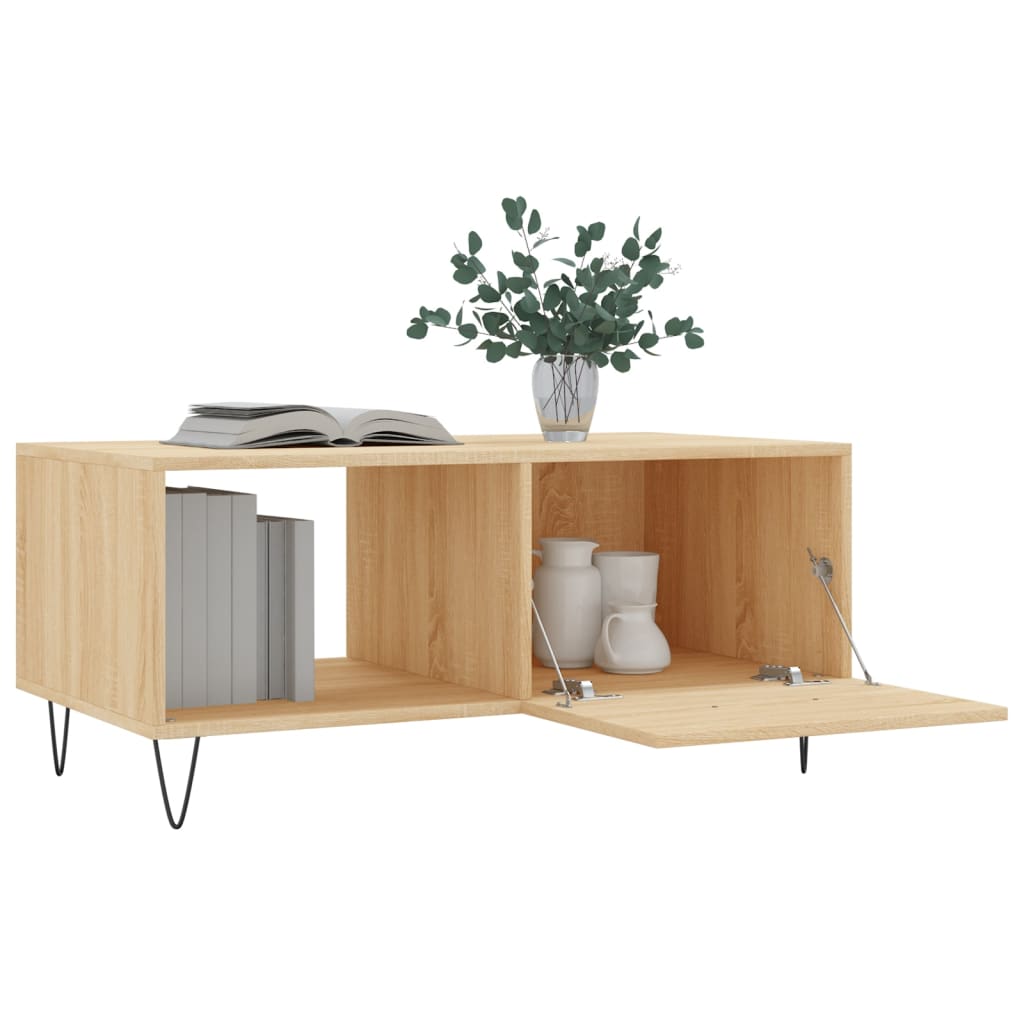 Coffee table Sonoma oak 90x50x40 cm made of wood