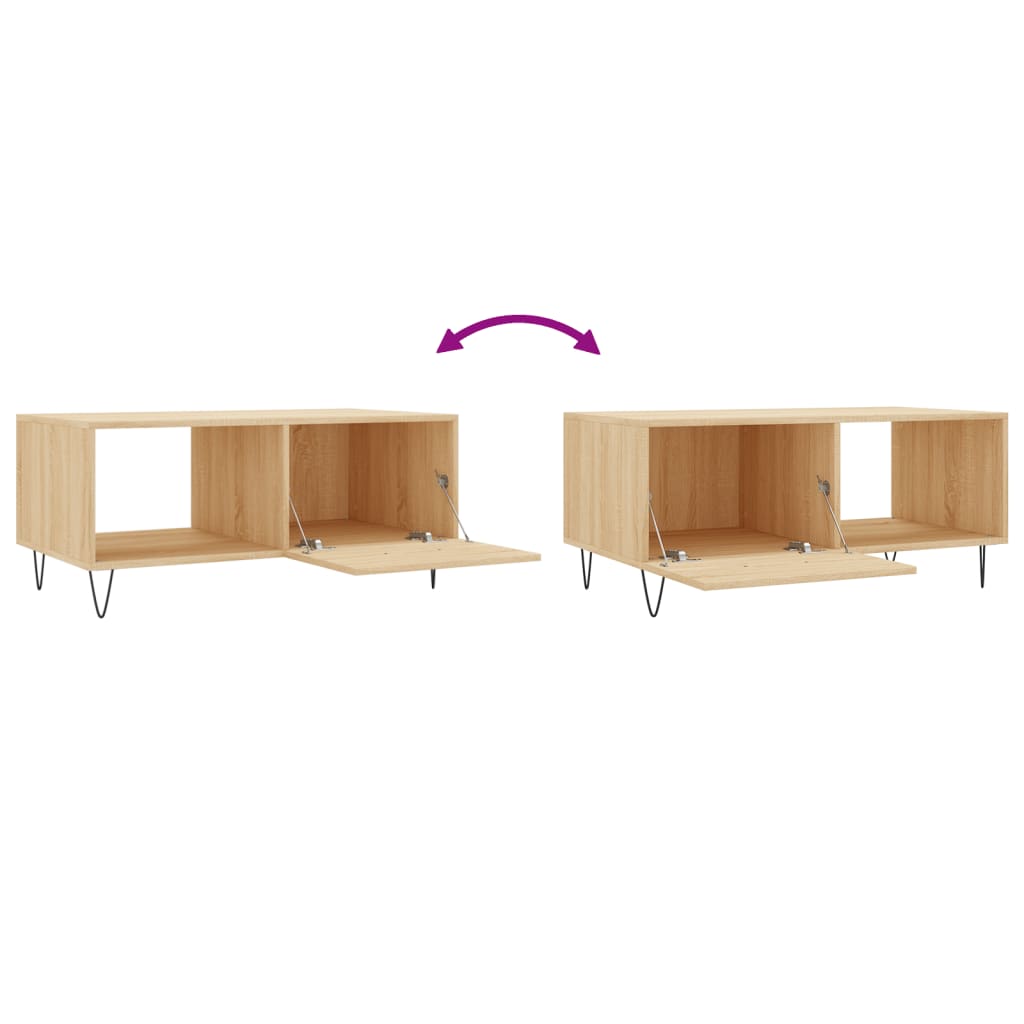 Coffee table Sonoma oak 90x50x40 cm made of wood