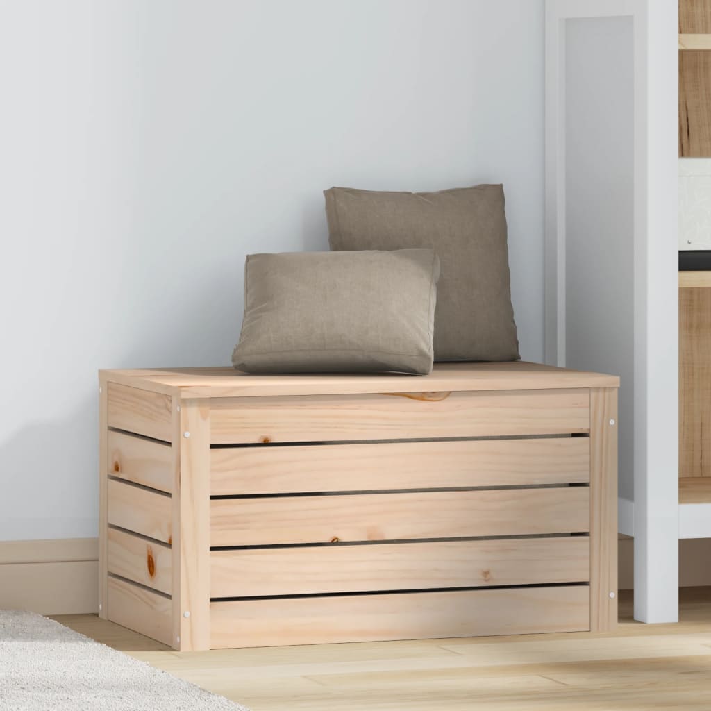 Coffre 59,5x36,5x33 cm en bois de pin massif