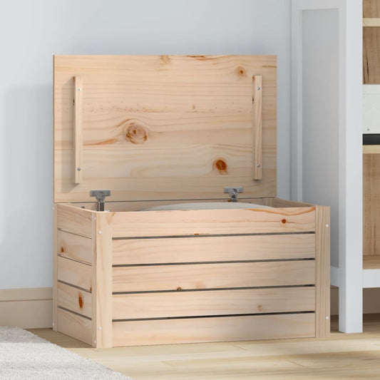 Coffre 59,5x36,5x33 cm en bois de pin massif