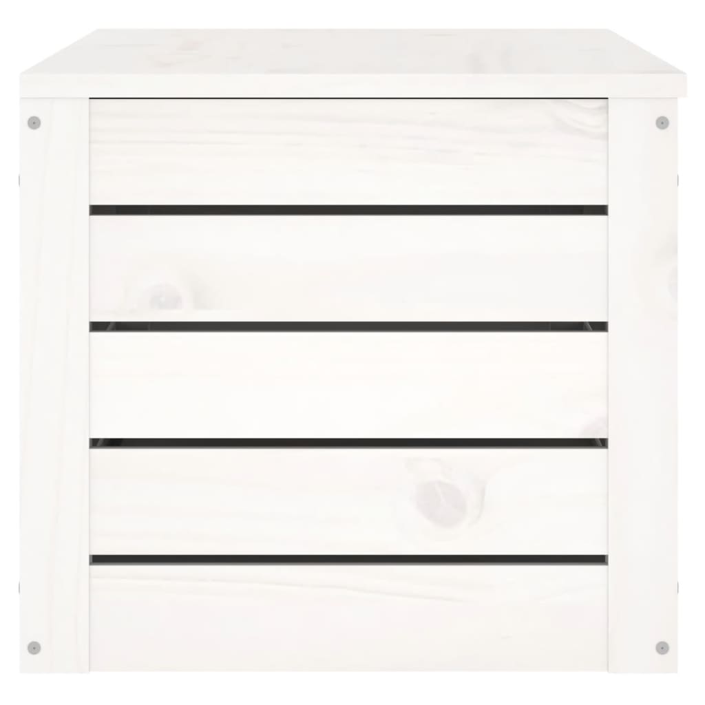 Chest white 89x36.5x33 cm solid pine wood