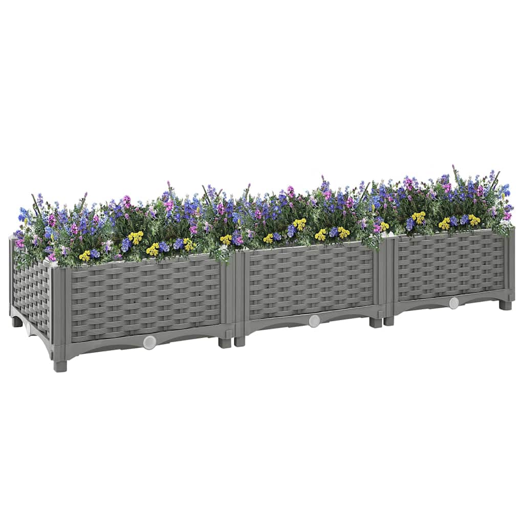 Hochbeet 120x40x23 cm Polypropylen