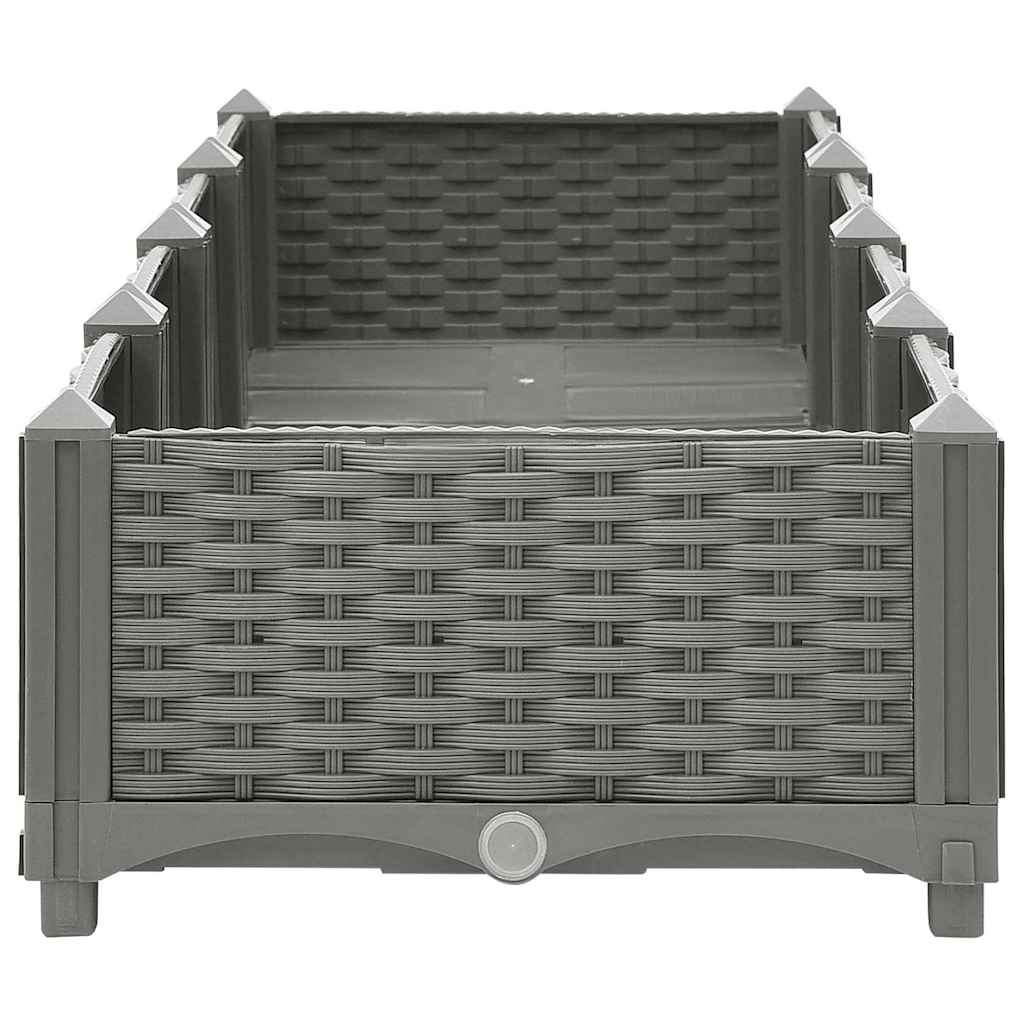 Raised bed 160x40x23 cm polypropylene