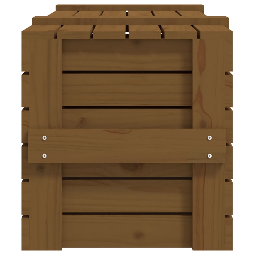 Chest honey brown 91x40.5x42 cm solid pine wood