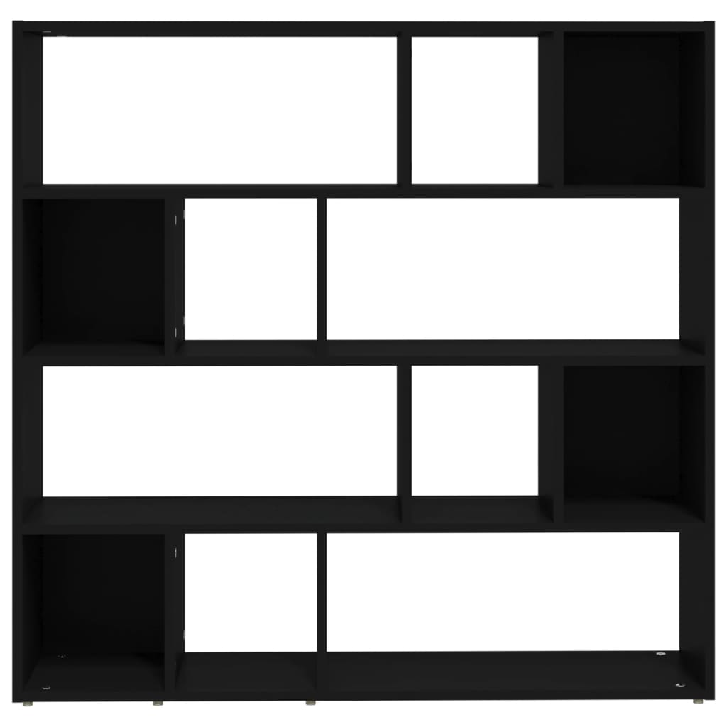 Bibliothèque/séparateur de pièce noir 105x24x102 cm