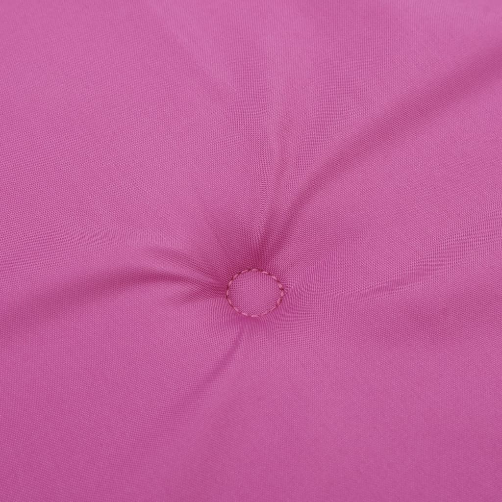 Garden chair cushions 2 pieces pink 40x40x3 cm fabric
