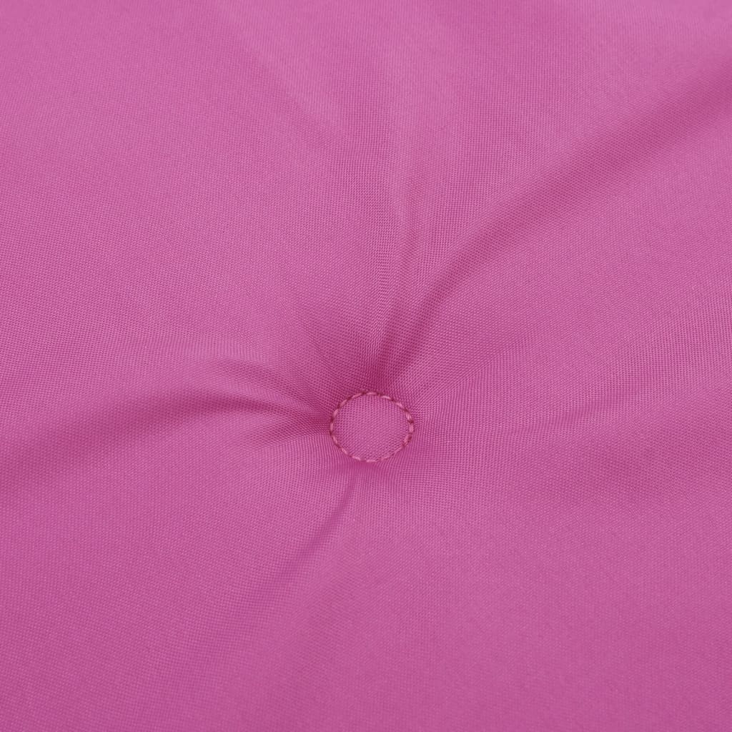 Garden chair cushions 2 pieces pink 40x40x3 cm fabric