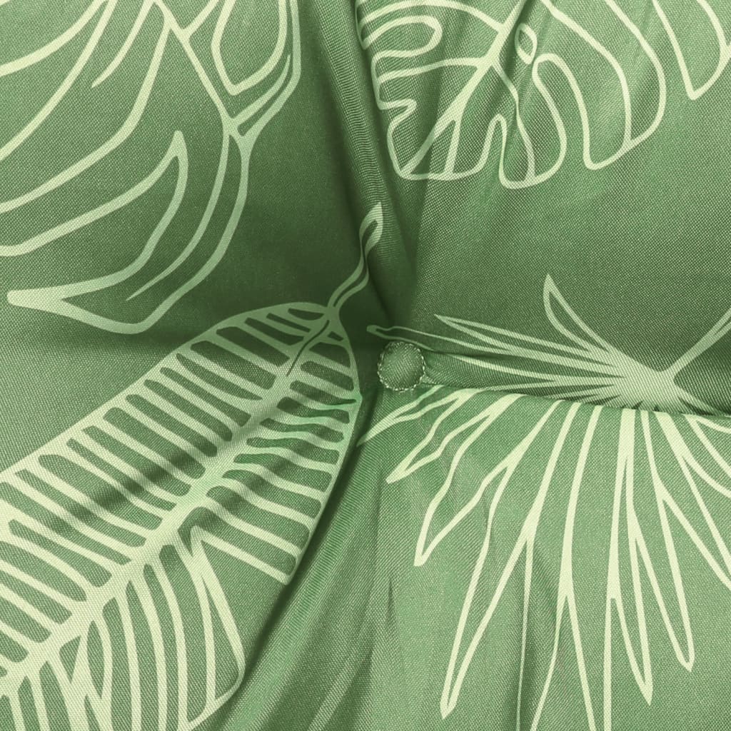 Coussins de chaise 4 pièces Motif feuilles 50x50x7 cm tissu