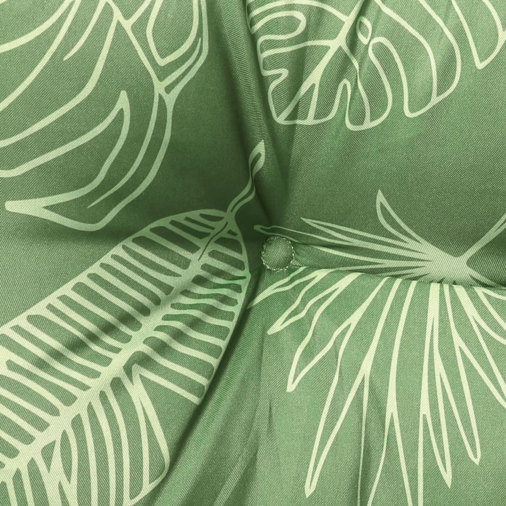 Coussins de chaise 4 pièces Motif feuilles 50x50x7 cm tissu