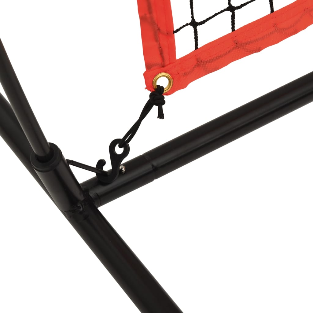 Baseball Net Portable Black and Red 215x107x216 cm Polyester