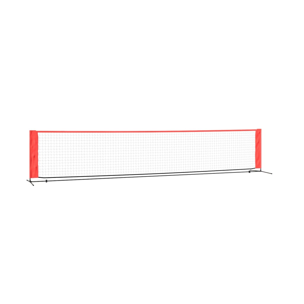 Tennis net black and red 500x100x87 cm polyester