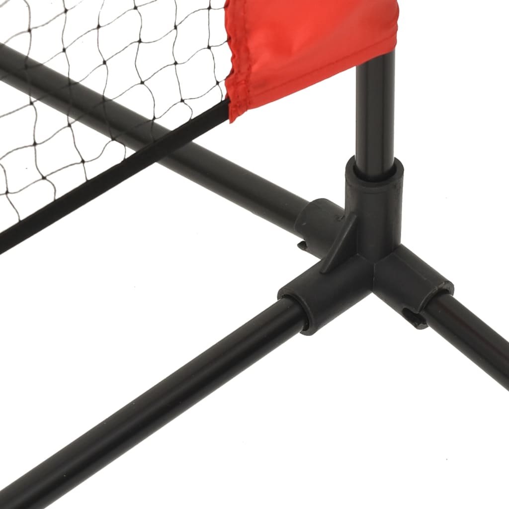 Tennis net black and red 500x100x87 cm polyester
