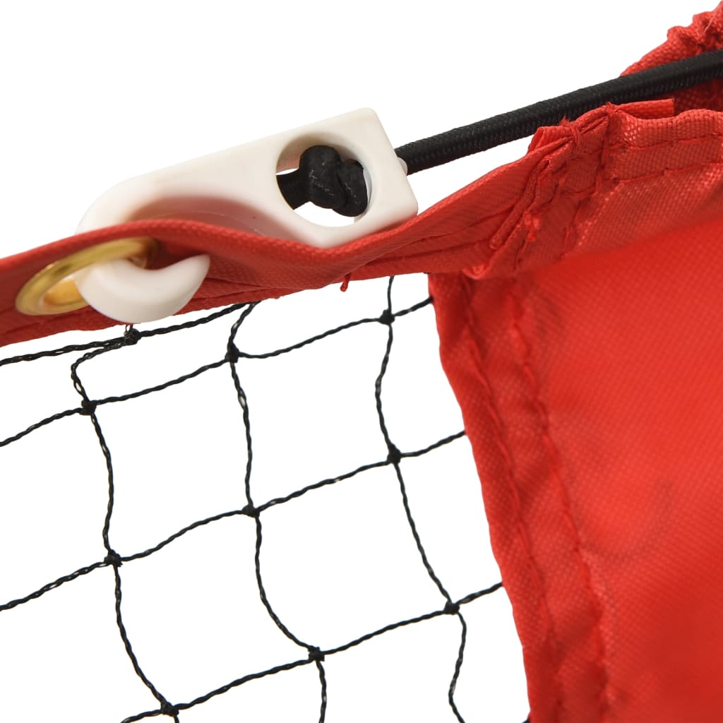 Tennis net black and red 500x100x87 cm polyester
