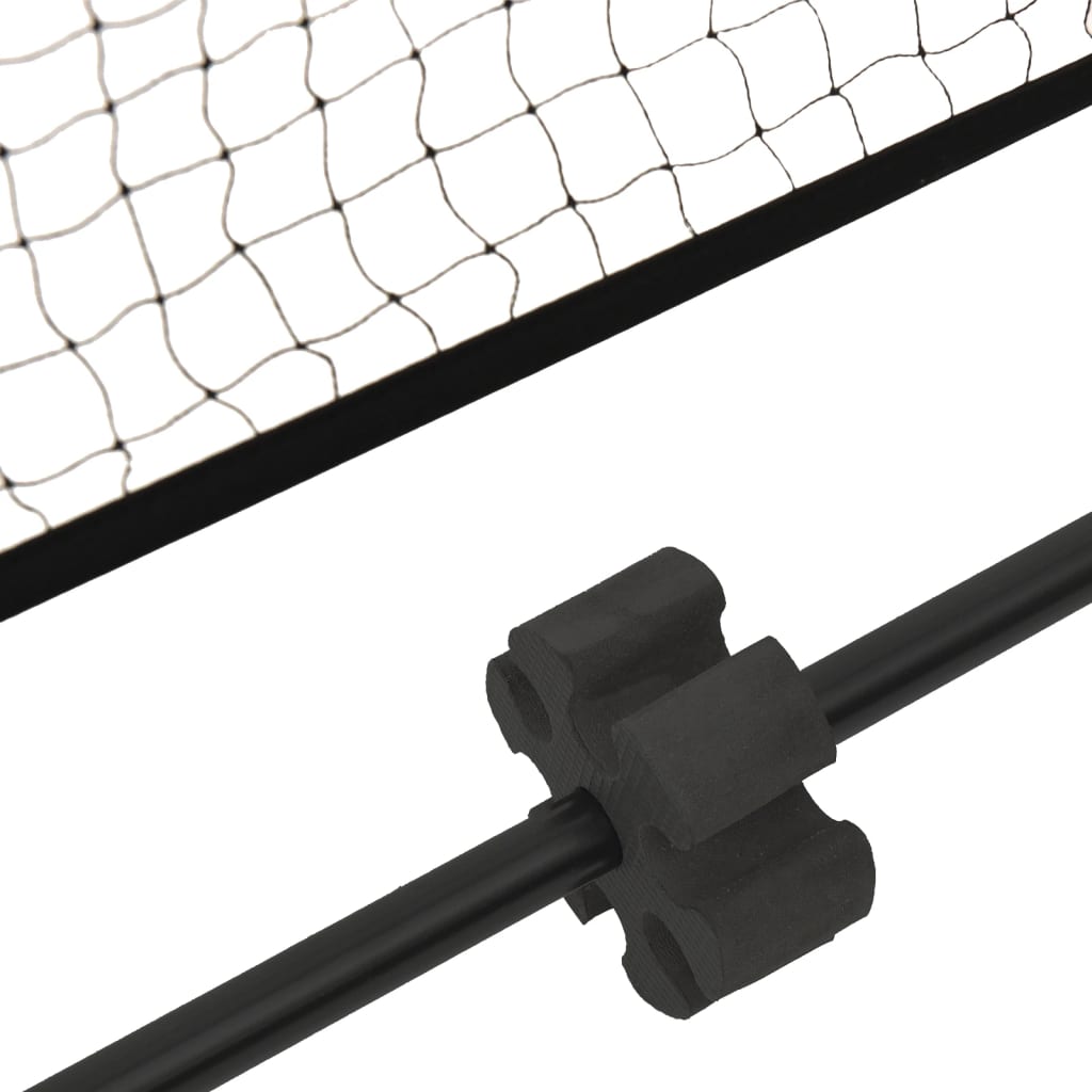 Tennis net black and red 500x100x87 cm polyester