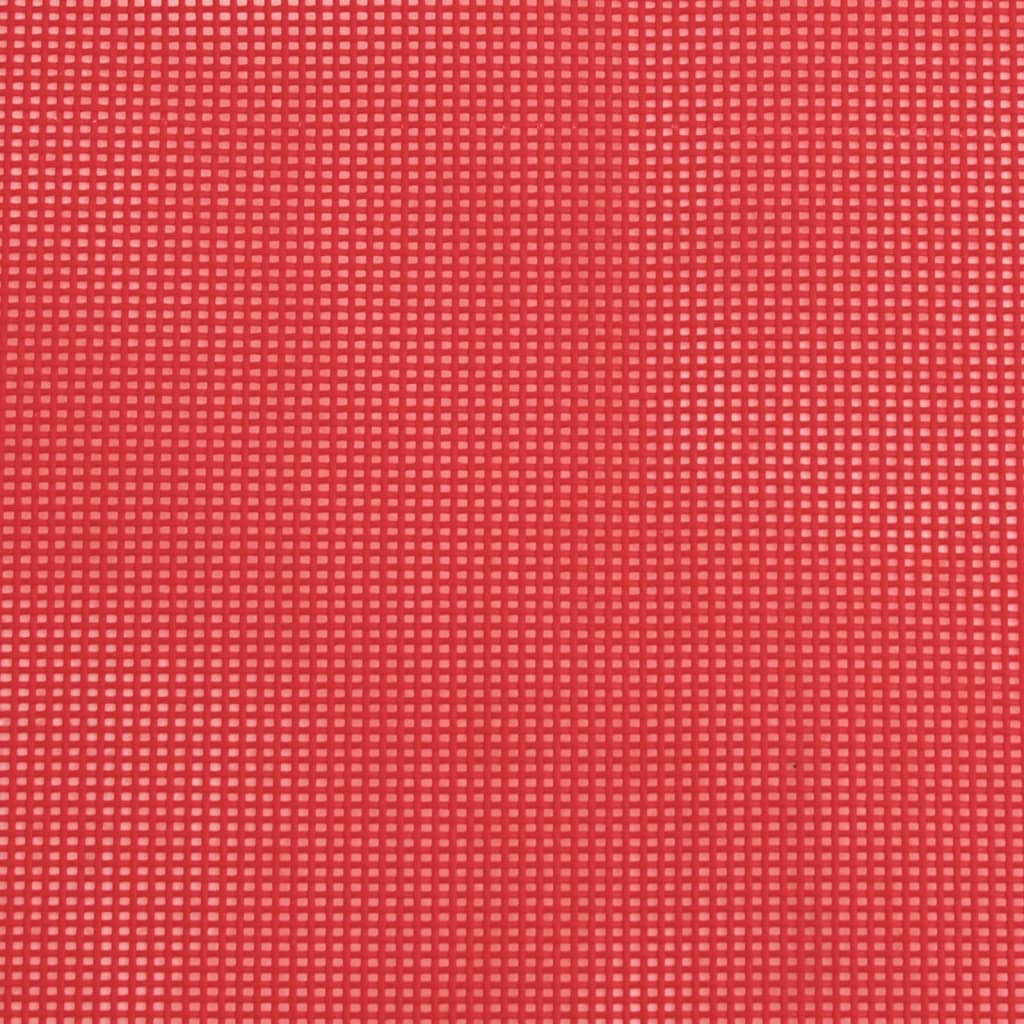 Beach Chairs 2 pcs. Red Textilene &amp; Powder Coated Steel