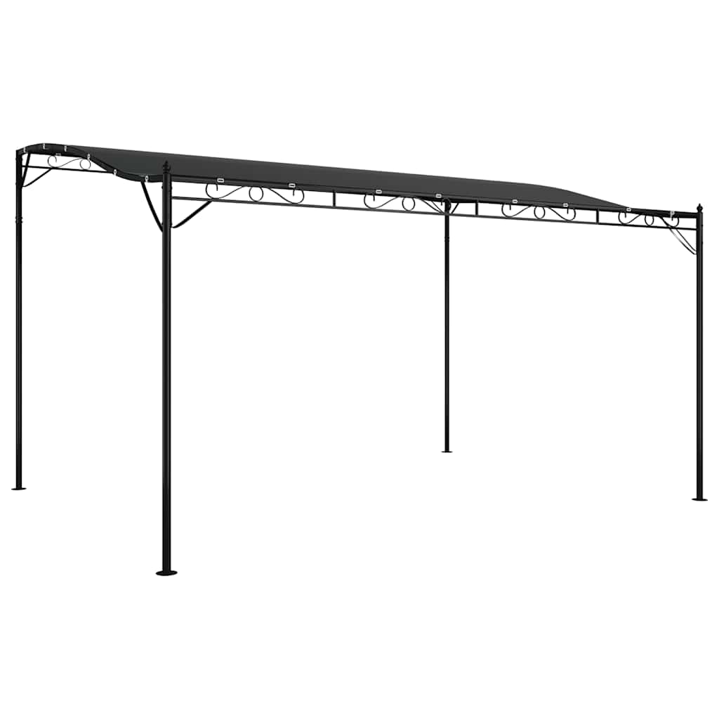 Store banne anthracite 4x3 m 180 g/m² tissu et acier