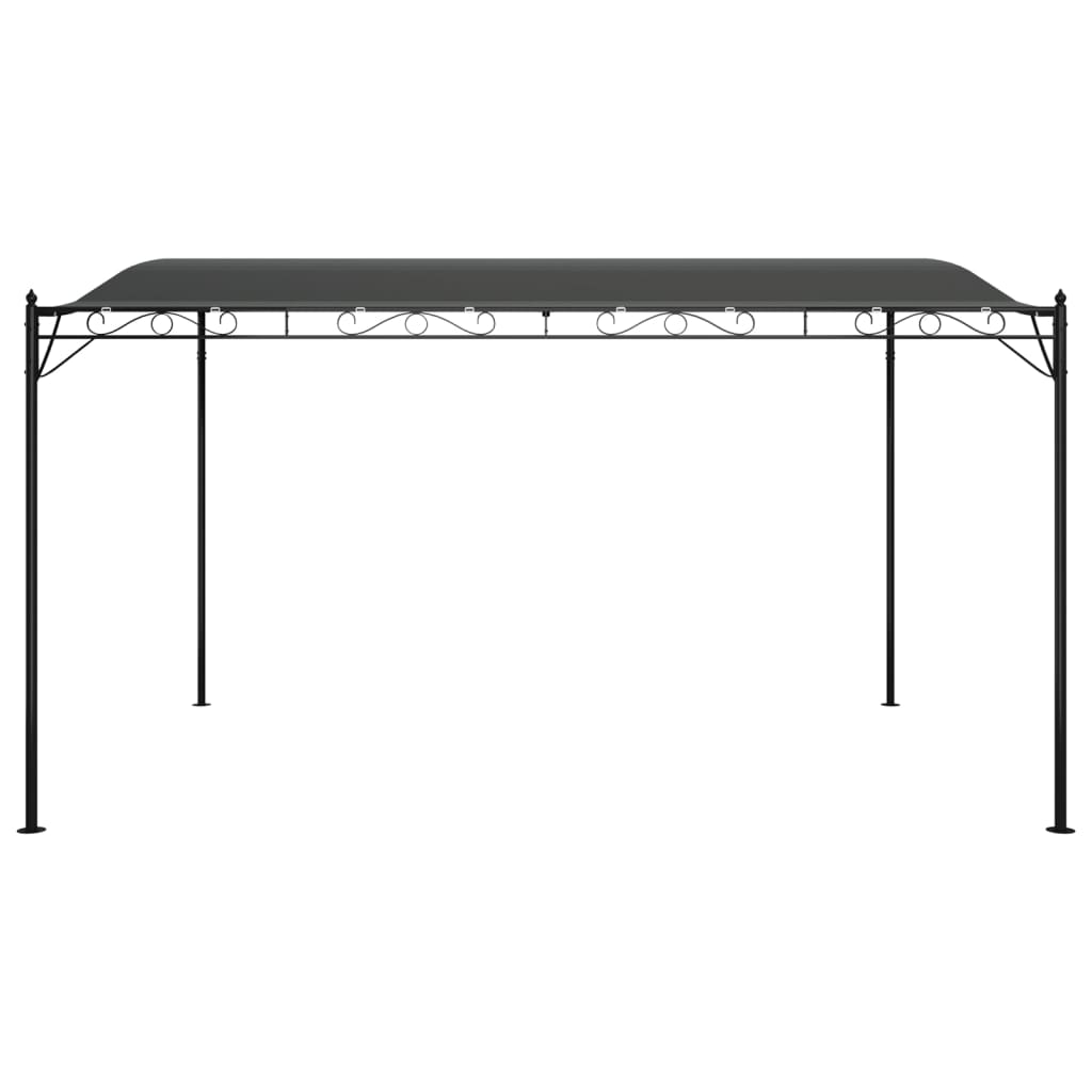 Store banne anthracite 4x3 m 180 g/m² tissu et acier