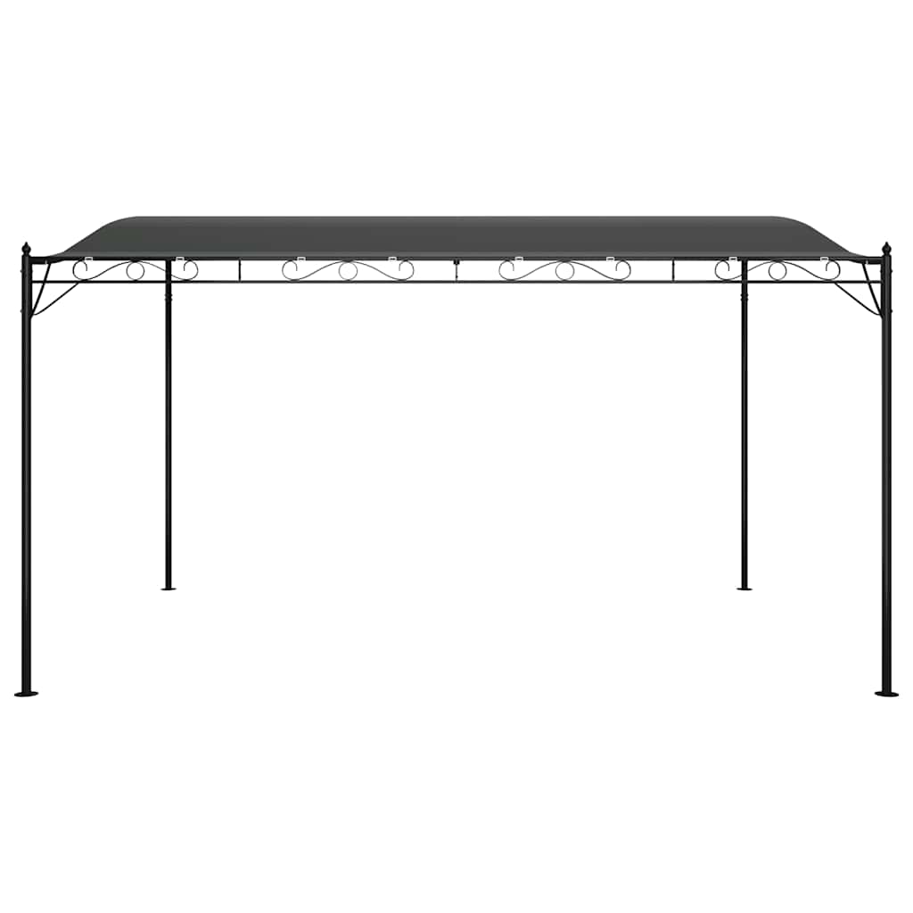 Store banne anthracite 4x3 m 180 g/m² tissu et acier