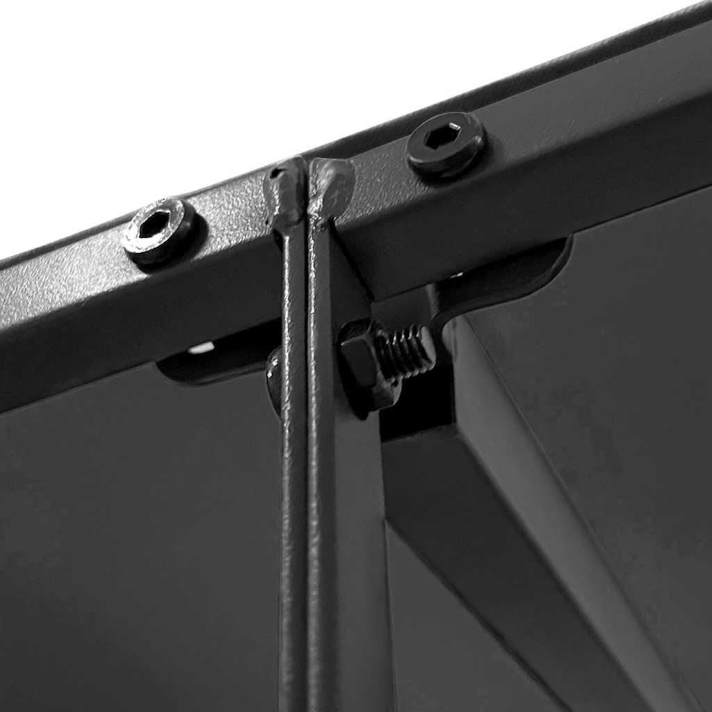 Store banne anthracite 4x3 m 180 g/m² tissu et acier