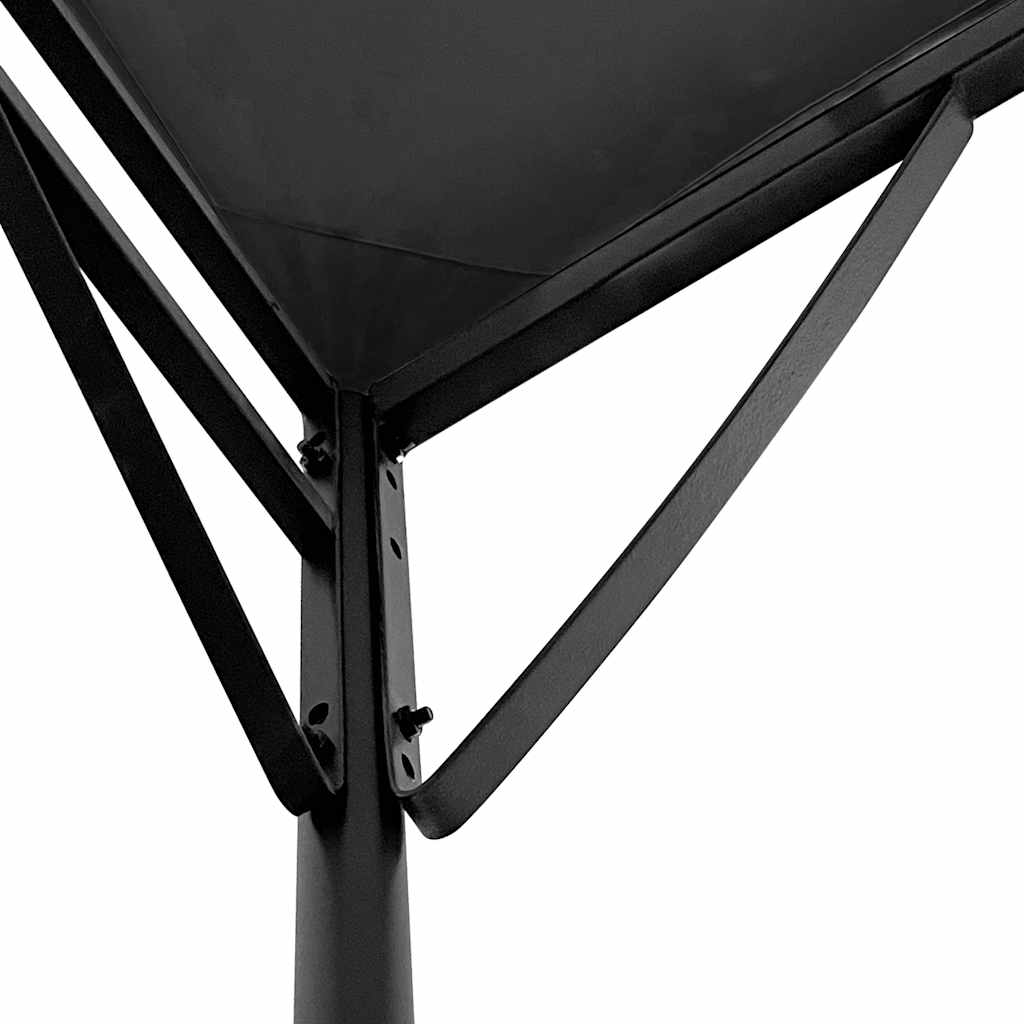 Store banne anthracite 4x3 m 180 g/m² tissu et acier