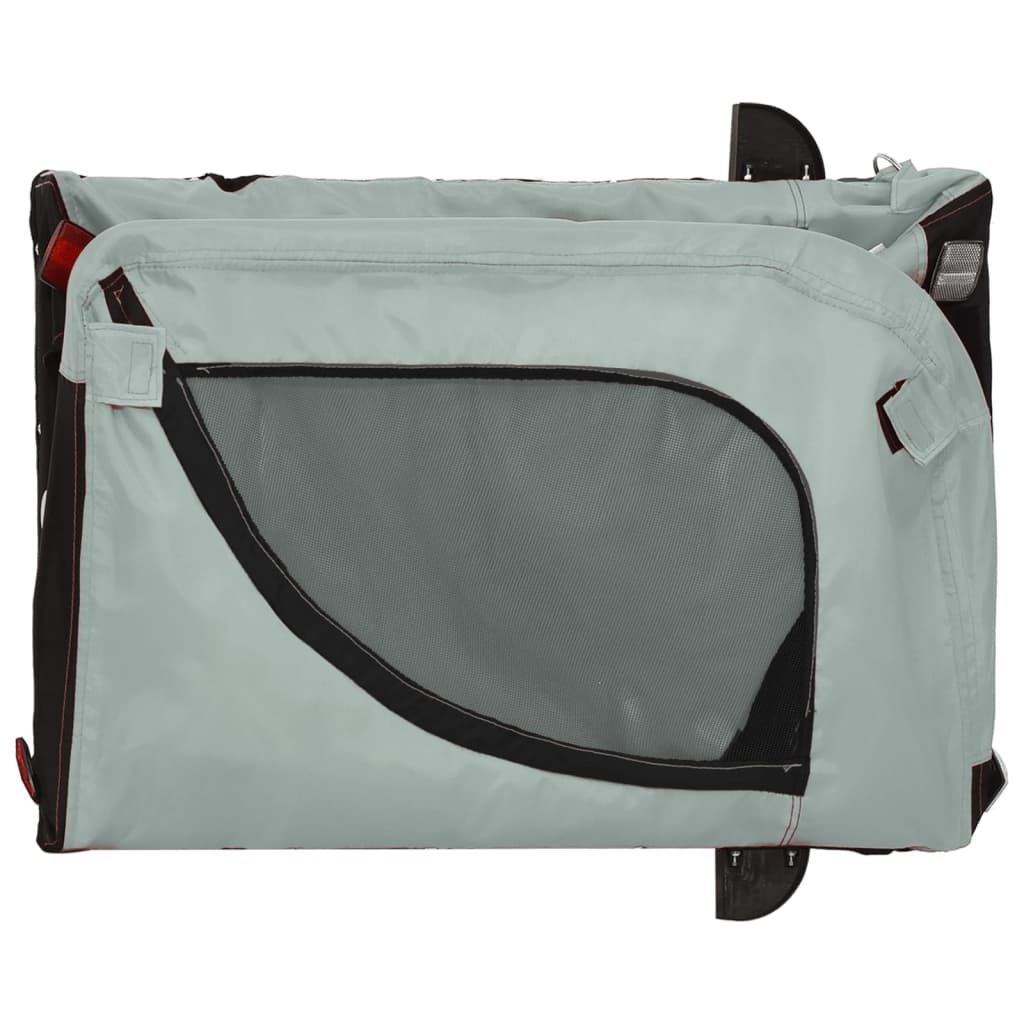 Bicycle trailer dogs gray and black Oxford fabric and iron