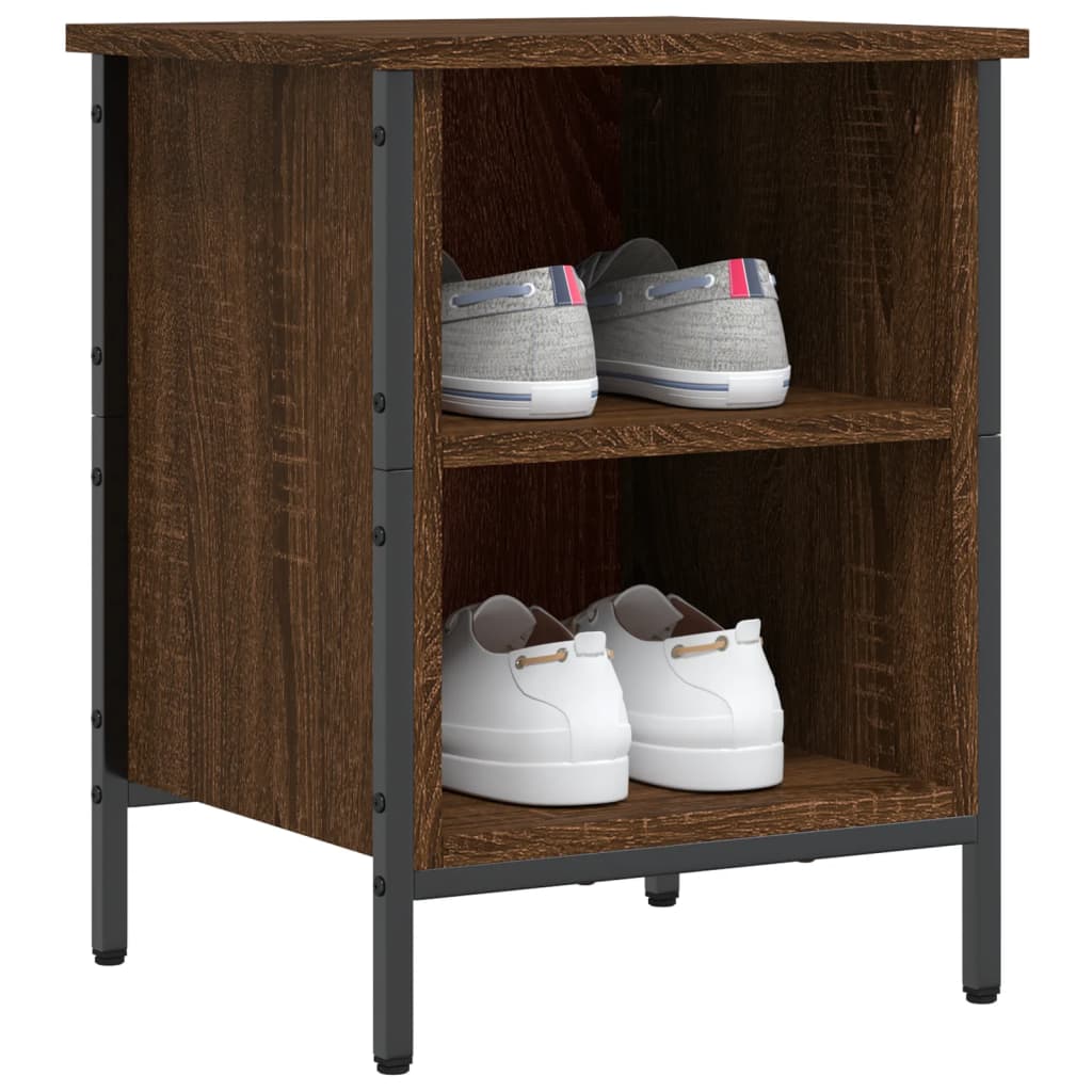 Shoe rack brown oak look 38x35x50 cm made of wood