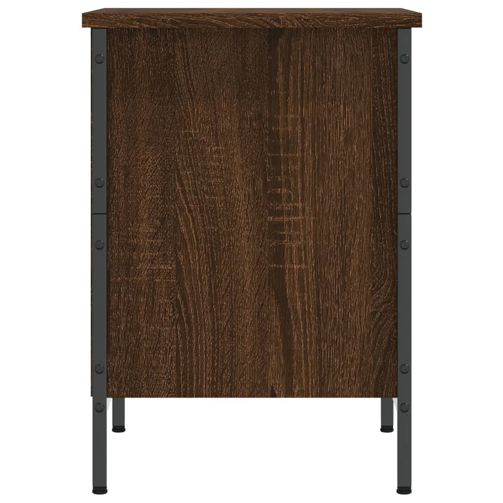 Shoe rack brown oak look 38x35x50 cm made of wood