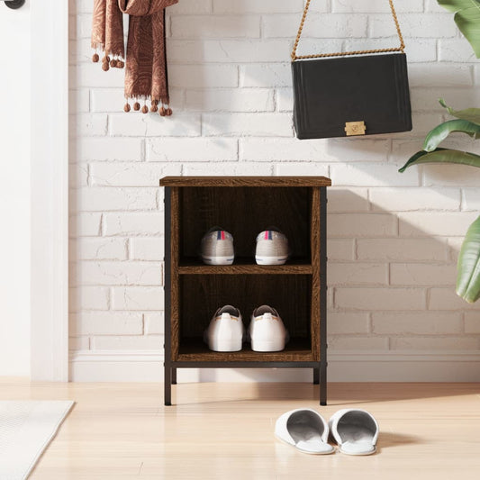 Shoe rack brown oak look 38x35x50 cm made of wood