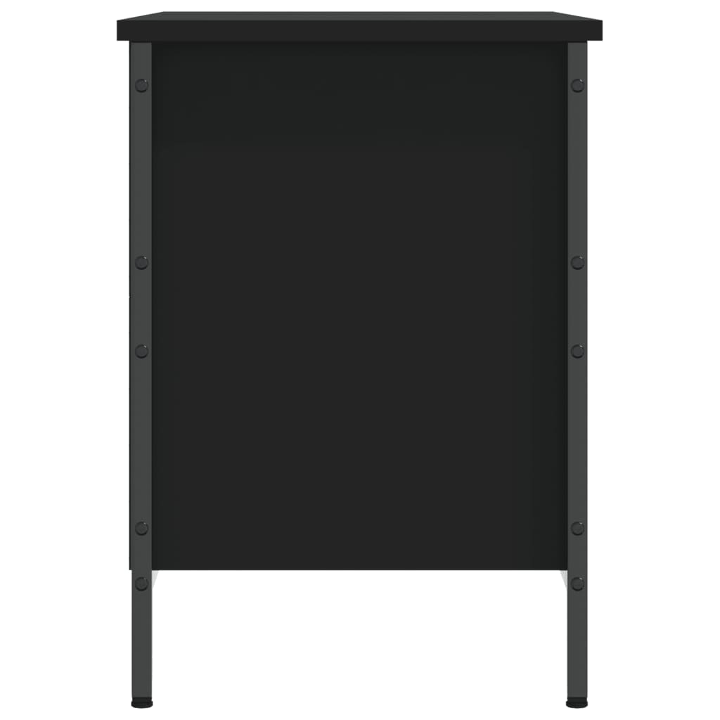Étagère à chaussures noir 69x35x50 cm en bois