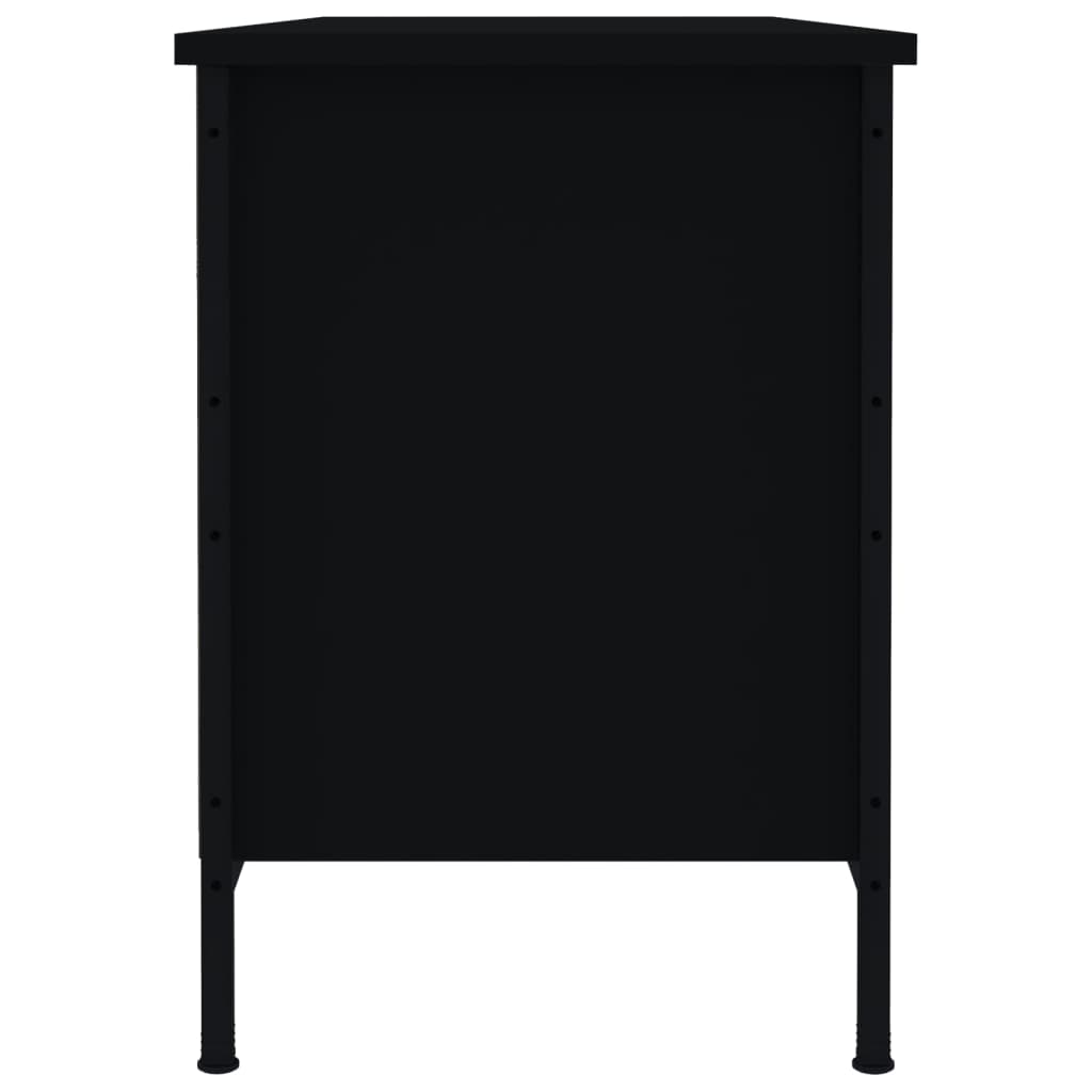 Étagère à chaussures noir 100x35x50 cm en bois