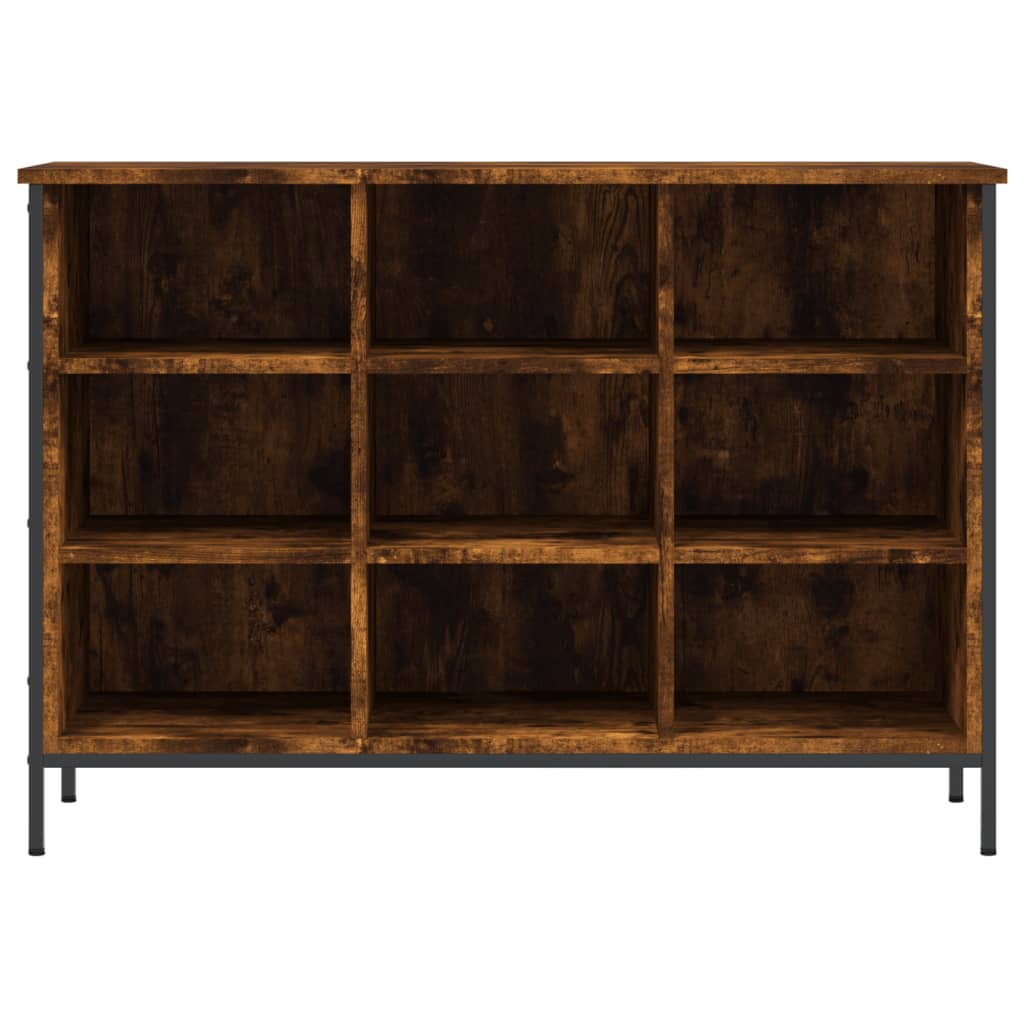 Shoe rack smoked oak 100x35x70 cm made of wood