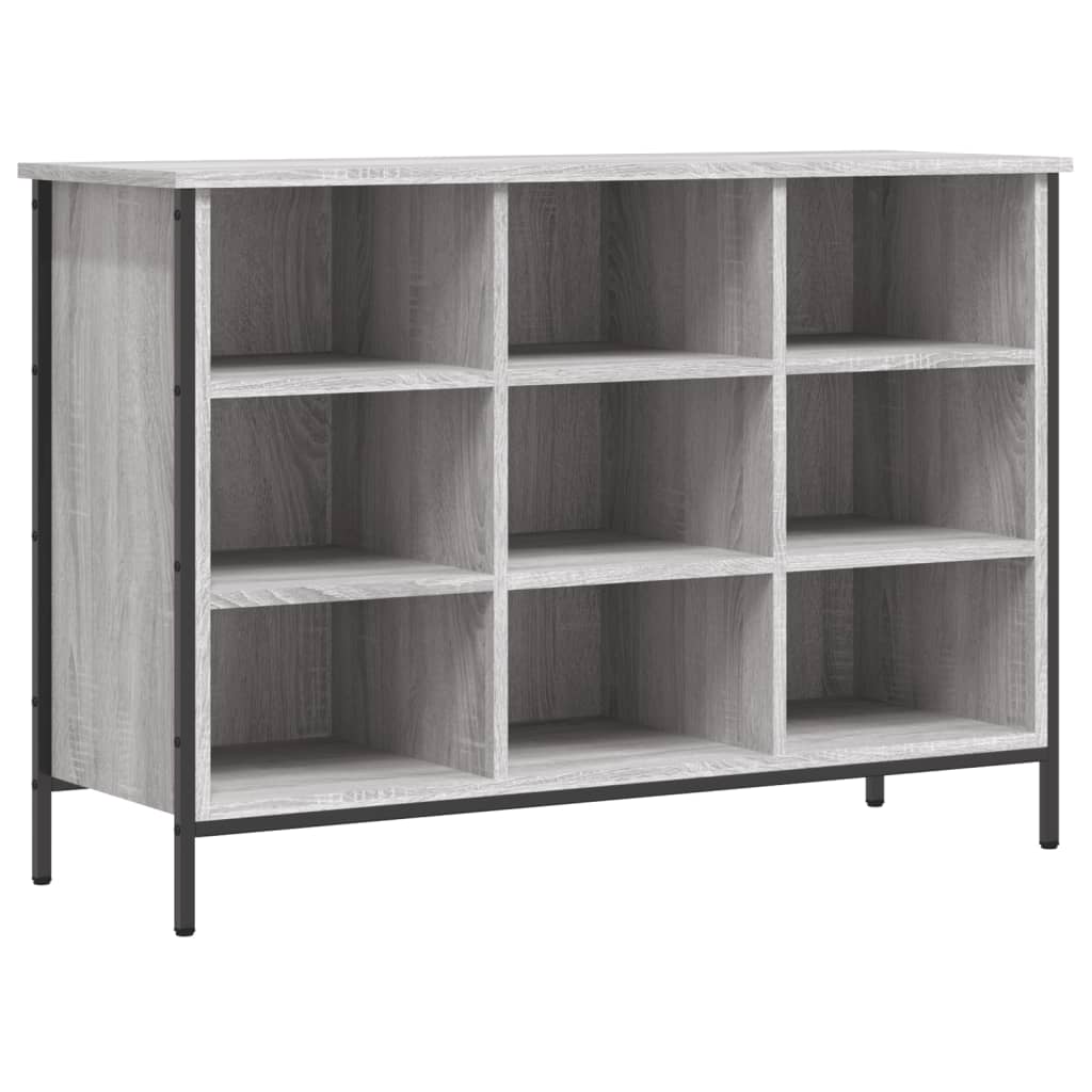 Étagère à chaussures gris Sonoma 100x35x70 cm en bois