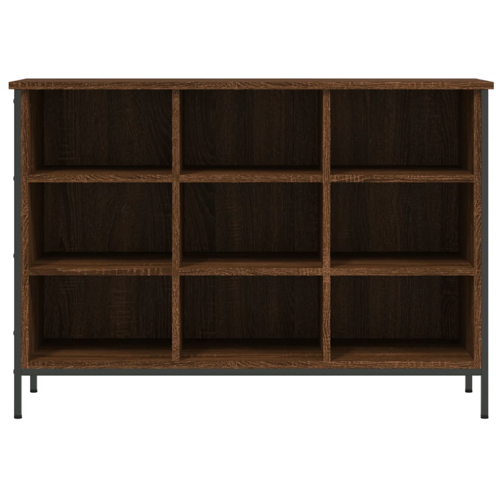 Shoe rack brown oak look 100x35x70 cm made of wood
