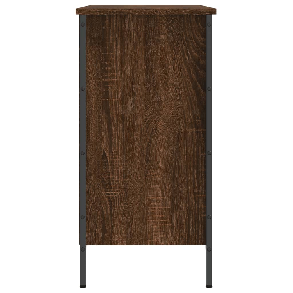 Shoe rack brown oak look 100x35x70 cm made of wood