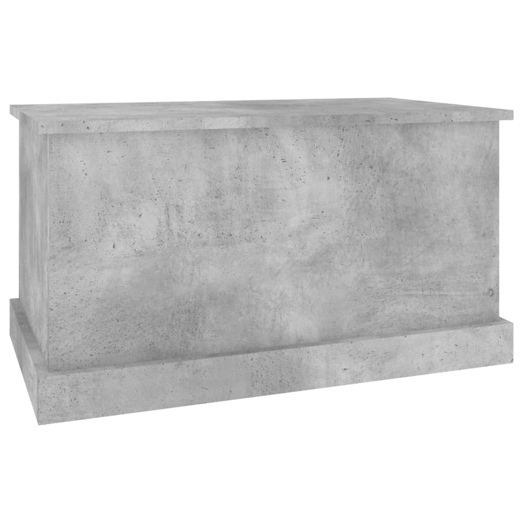 Chest concrete grey 70x40x38 cm wood material