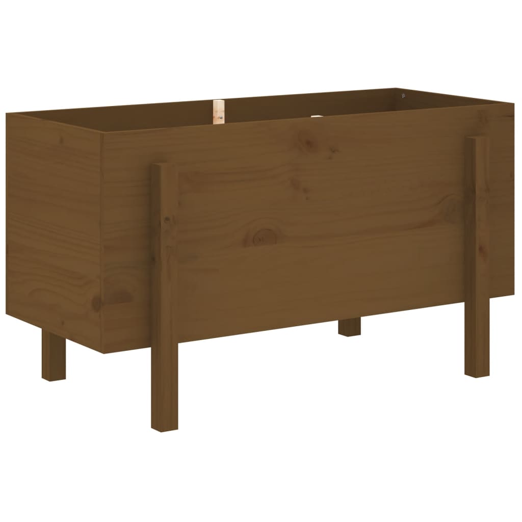 Raised bed honey brown 101x50x57 cm solid pine wood