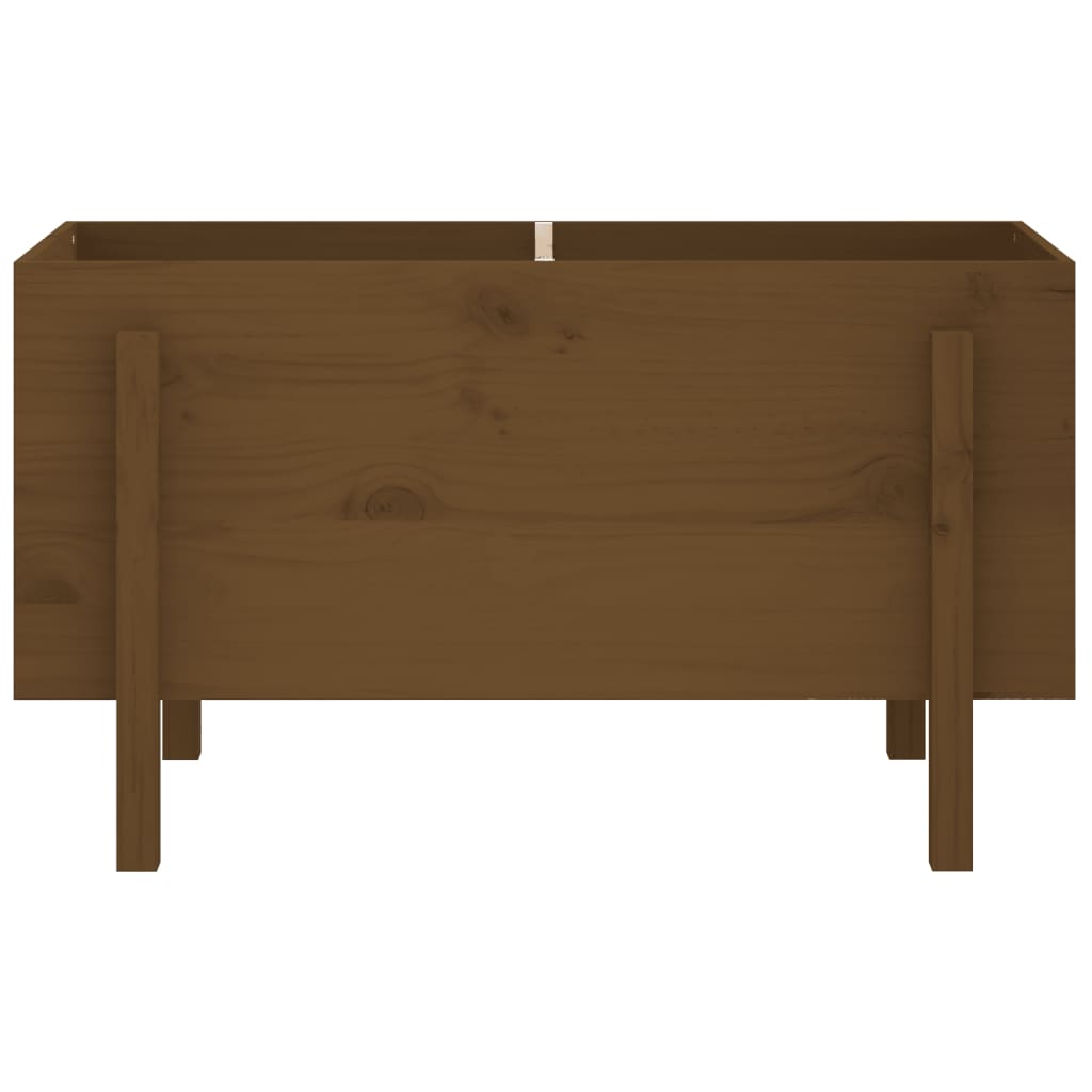 Raised bed honey brown 101x50x57 cm solid pine wood